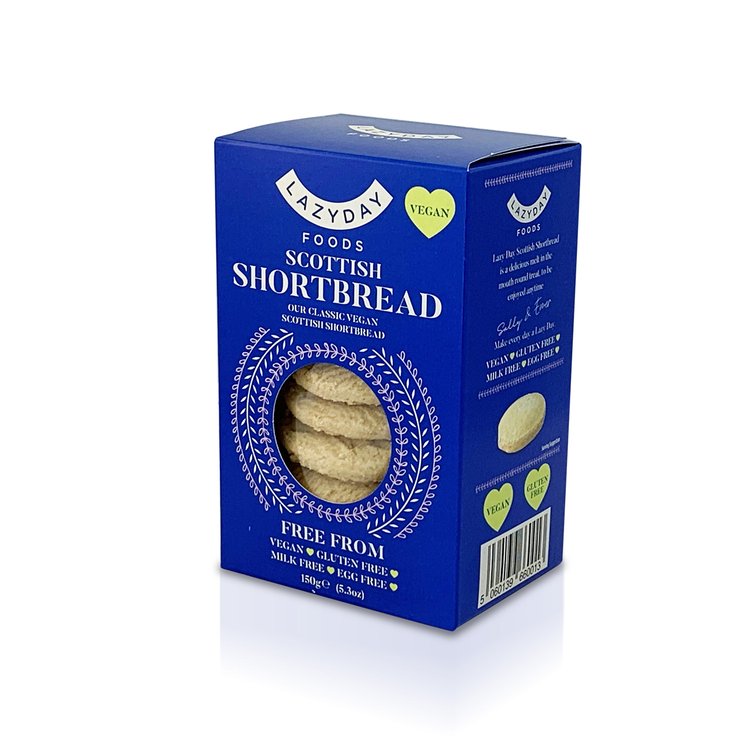 Lazy Day Free From Shortbread 150g (Pack of 8)