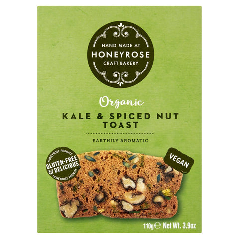 Honeyrose Kale & Spiced Nut Toast 110g - Organic (Pack of 6)