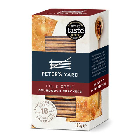 Peters Yard Spelt/fig Crispbrd 100g (Pack of 12)