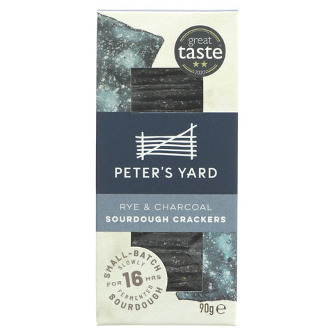 Peter'S Yard Charcoal & Rye Crispbread 90g (Pack of 12)