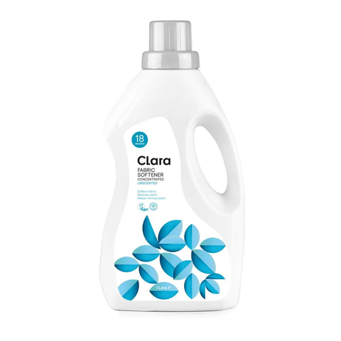 Clara Fabric Softener Unscented 1000ml (Pack of 8)