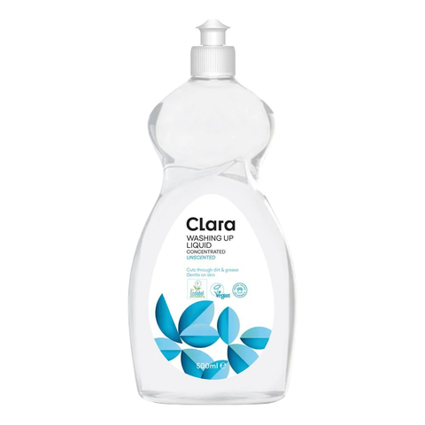 Clara Washing Up Liquid Unscented 500ml (Pack of 12)