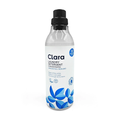 Clara Laundry Detergent Unscented 1000ml (Pack of 12)