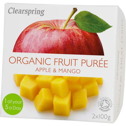 Clearspring Fruit Puree Apple/Mango 2x100g