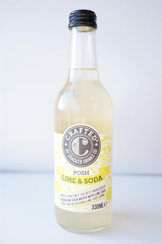 CRAFTED Posh Lime & Soda 330ml (Pack of 12)