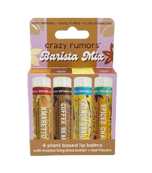 Crazy Rumors Barista Mix 4 Lip Balm Set 17g (Pack of 8)