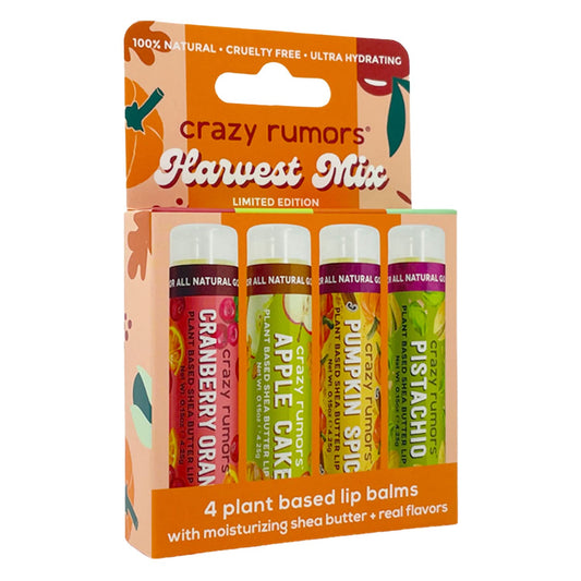 Crazy Rumors Harvest Mix 4 Lip Balm Set 17g (Pack of 8)