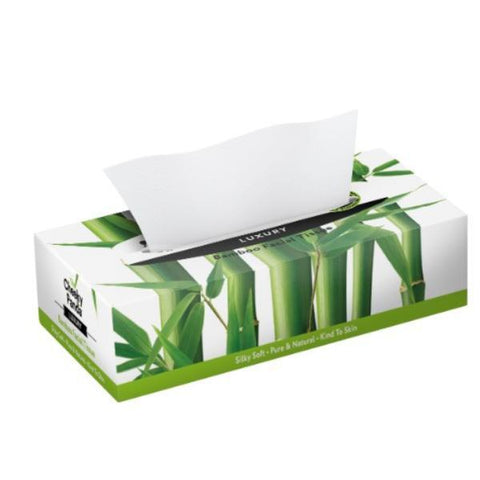 Cheeky Panda 100% Bamboo Facial Tissue Flat Box 3ply 80 Sheets