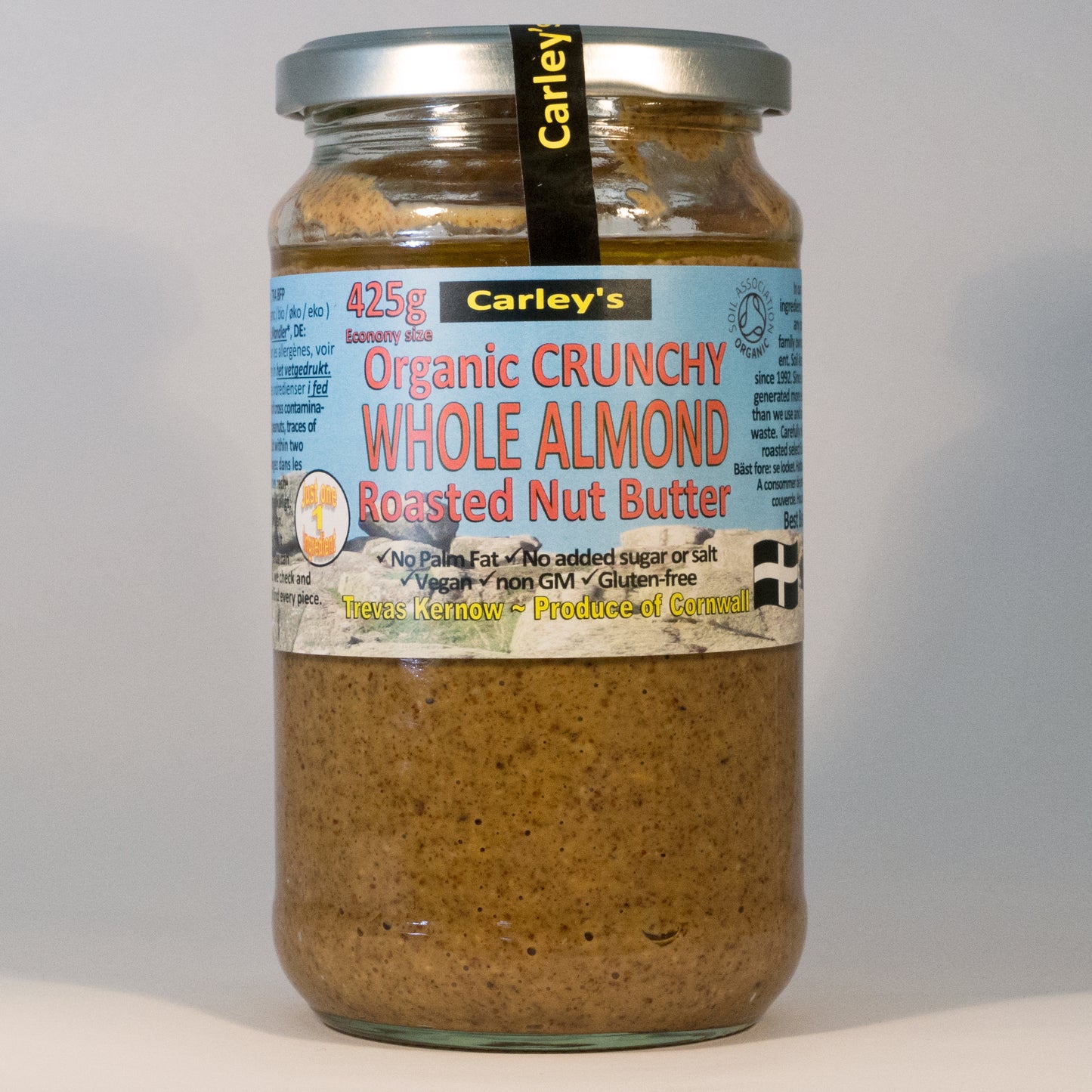 Carleys Crunchy Roast Almond Butter 425g