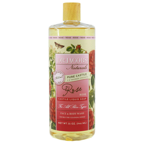 Dr Jacobs Naturals Body Wash - Rose 946 ml