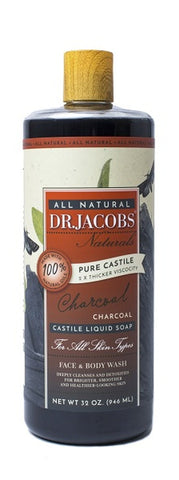 Dr Jacobs Naturals Body Wash - Charcoal 946 ml