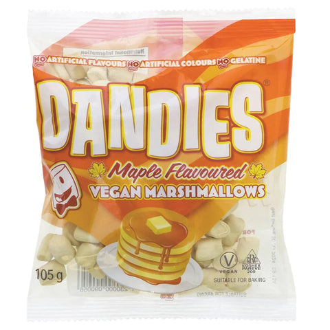 Dandies Maple Marshmallows 105g (Pack of 10)