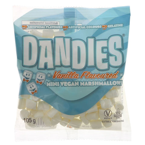 Dandies Mini Vanilla Marshmallows 105g (Pack of 10)