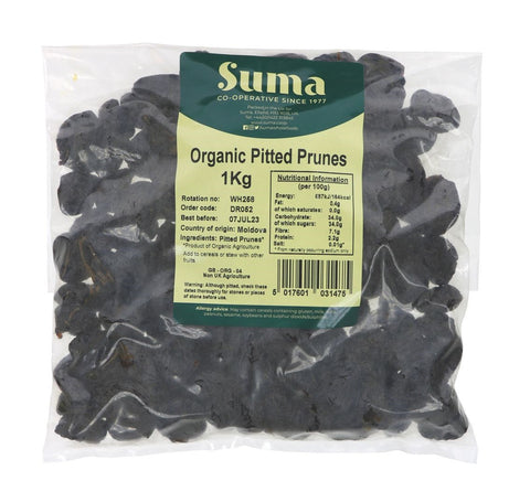 Suma Bagged Down - Organic Pitted Prunes 1kg