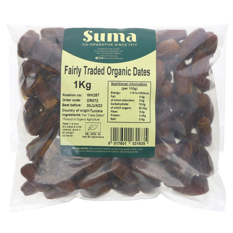 Suma Bagged Down - Organic Fairly Traded Dates 1 Kg