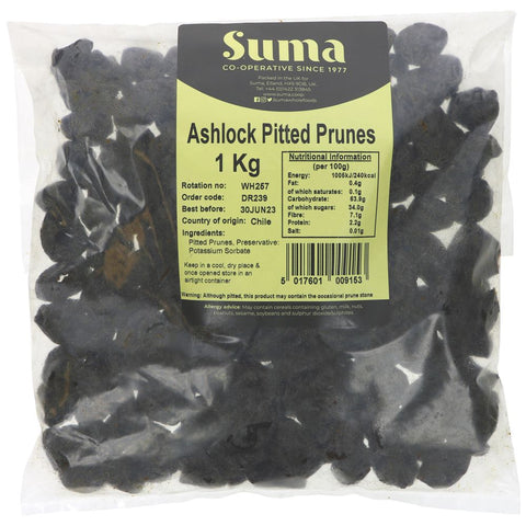 Suma Bagged Down Ashlock Pitted Prunes 1kg