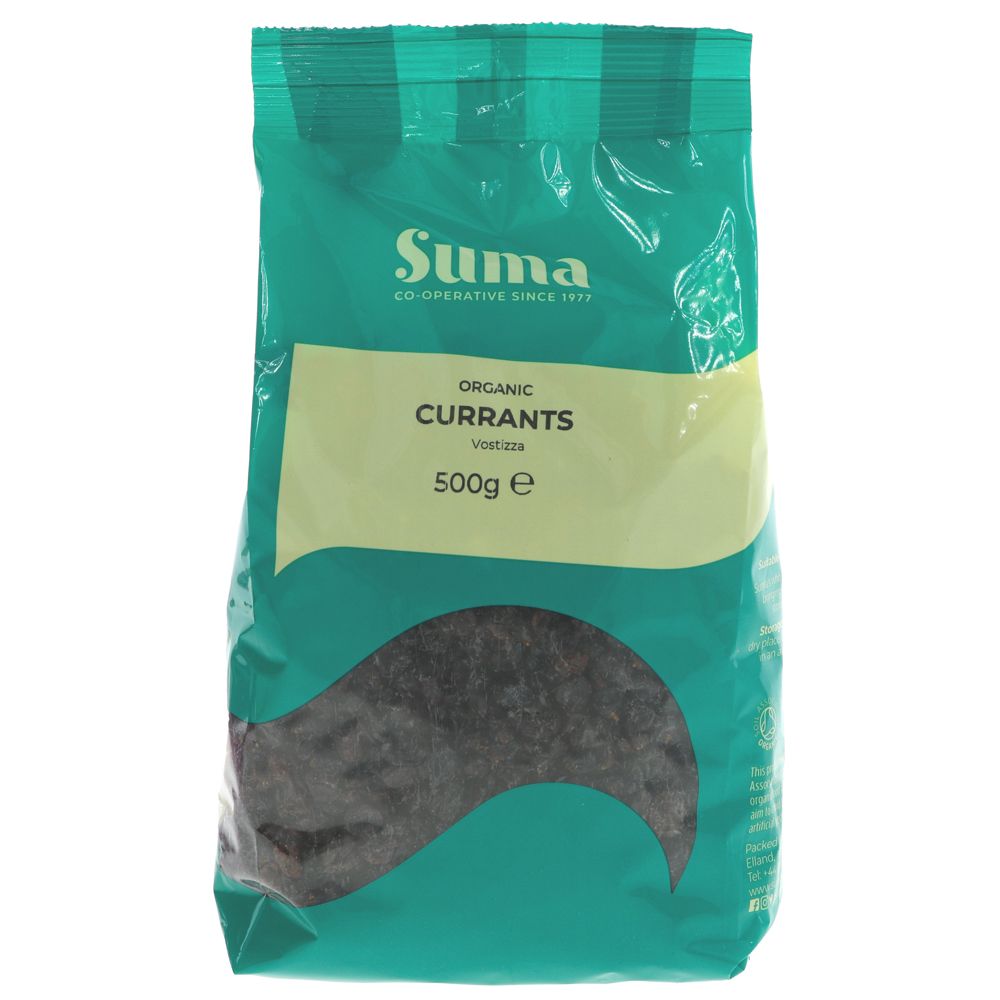 Suma Prepacks - Organic Pp Vostizza Currants 500g (Pack of 6)