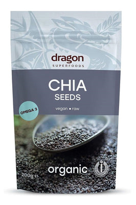 Dragon Superfoods Organic Chia Seeds 200g (Pack of 6)