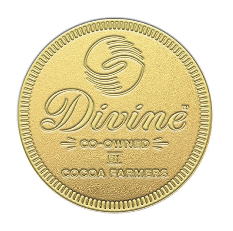 Divine Chocolate Giant Milk Chocolate Coin 58g (Pack of 12)