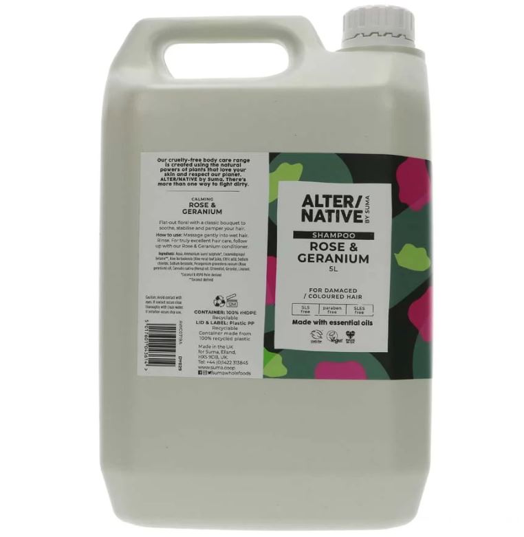ALTER/NATIVE by Suma Body Wash Rose & Geranium 5L