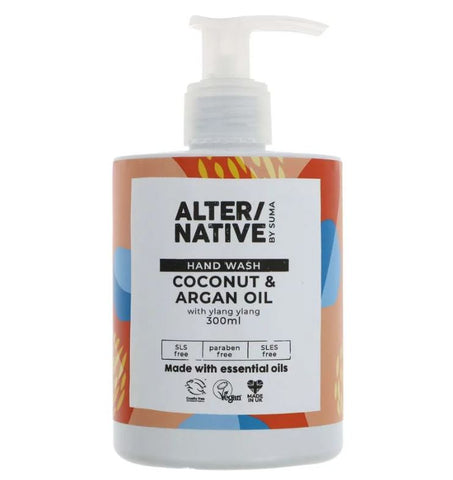 ALTER/NATIVE by Suma Hand Wash Coconut & Argan 300ml (Pack of 6)