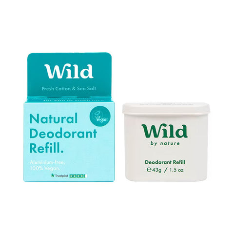 Wild Cotton+seasalt Deo Refill 40g (Pack of 8)