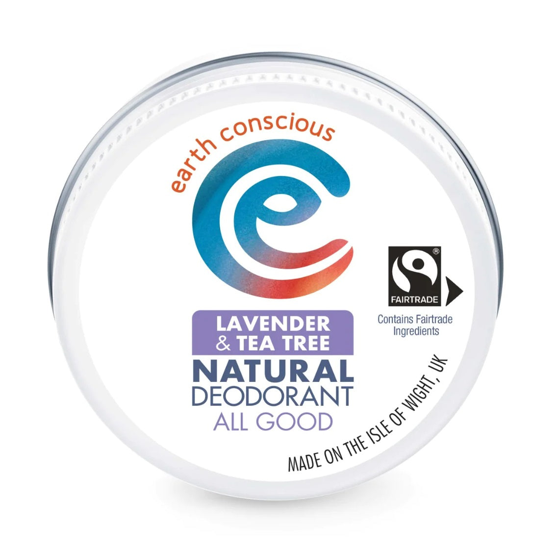 Earth Conscious Deo Tin Lavndr 60g (Pack of 6)