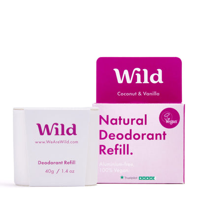 Wild Coconut+Vanilla Deodorant Refil 40g (Pack of 8)