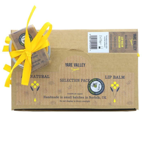 Yare Valley All Natural Lip Balm Gift Pack 2x15g (Pack of 5)