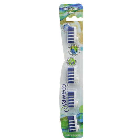 Yaweco Vegan Refill Heads Med 1 X 4PK (Pack of 6)