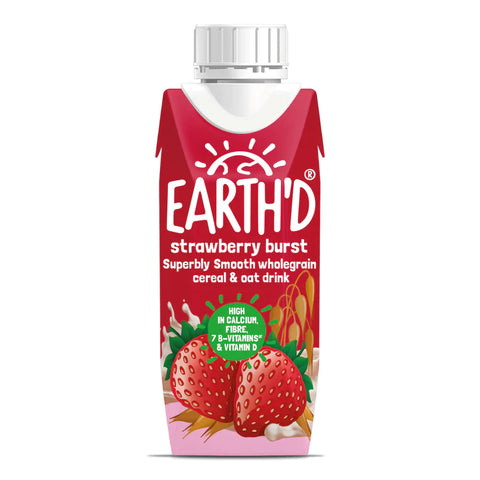Earth'd Strawberry Burst Cereal & Oat Drink 250ml (Pack of 15)
