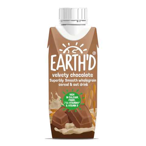 Earth'd Velvety Chocolate Cereal & Oat Drink 250ml (Pack of 15)