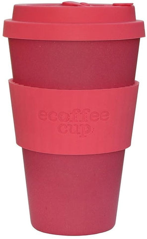 Ecoffee Cup Pink Reusable Coffee Cup 400ml
