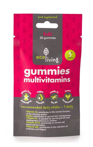 Ecoliving Multivitamins Gummies Kids 30 Pack 75g (Pack of 10)