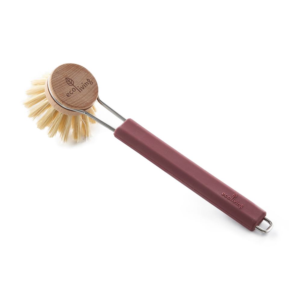 Ecoliving Dish Brush Burgundy 83g (Pack of 12)
