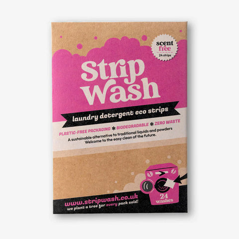 Strip Wash Laundry Strips Scent Free 24 Washes (Pack of 13)