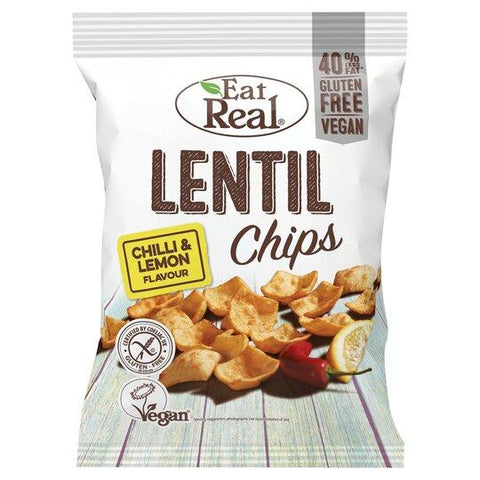 Eat Real Lentil Chilli Lemon 22g (Pack of 24)