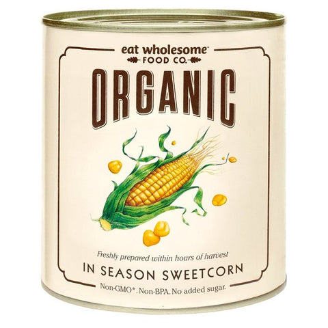 Eat Wholesome Organic In Season Sweetcorn 340g (Pack of 12)