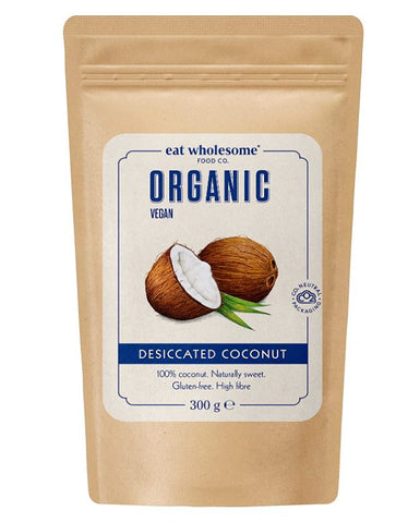 Eat Wholesome Organic Desiccated Coconut 300g (Pack of 6)