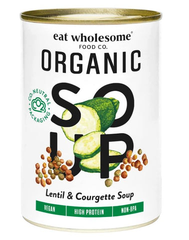Eat Wholesome Organic Lentil & Courgette Soup 400g (Pack of 6)