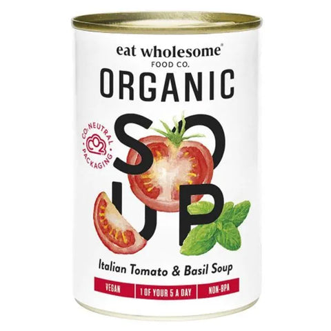 Eat Wholesome Organic Tomato & Basil Soup 400g (Pack of 6)
