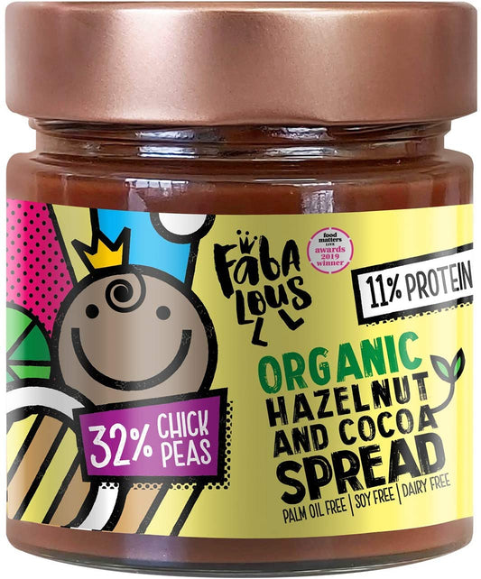 Fabalous Organic Hazelnut & Cocoa Chickpea Spread 200g
