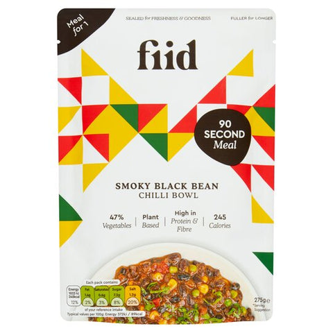 Fiid Smoky Black Bean Chilli 275g (Pack of 8)
