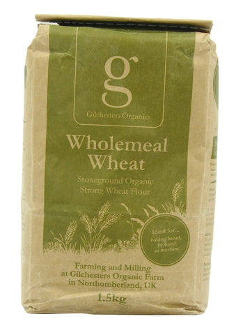 Gilchesters Organics Whole Wheat Flour Organic 1.5kg (Pack of 6)
