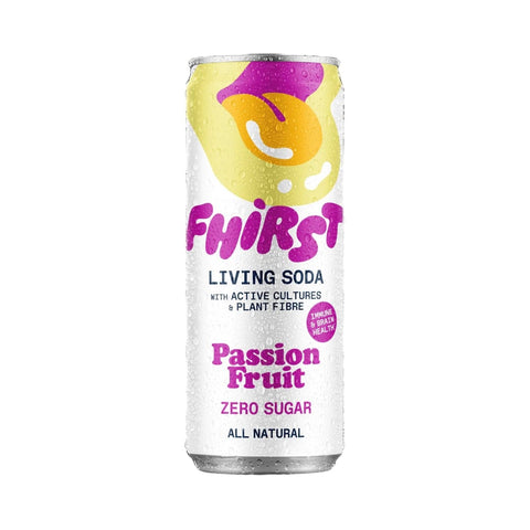 Fhirst Passion Fruit Living Soda 330ml (Pack of 12)