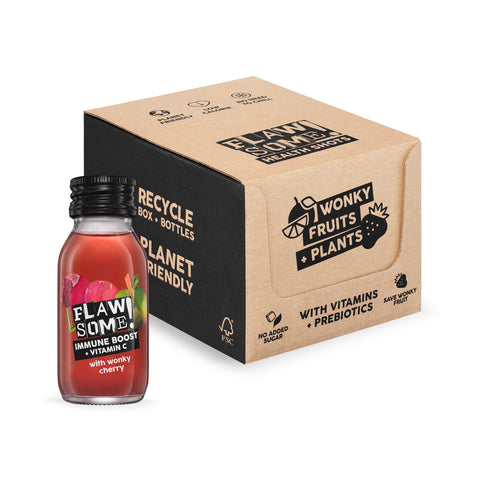 Flawsome Brands Ltd Immune Boost Vitamin C Cherry Shot 60ml (Pack of 12)
