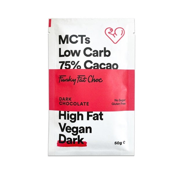 Sports/Health Funky Fat Choc Dark 50g (Pack of 10)