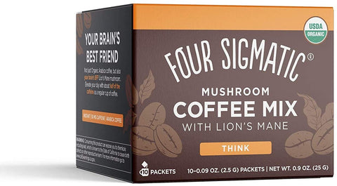 Four Sigma Foods Mushroom Coffee Lions Mane & Chaga 10 sachets