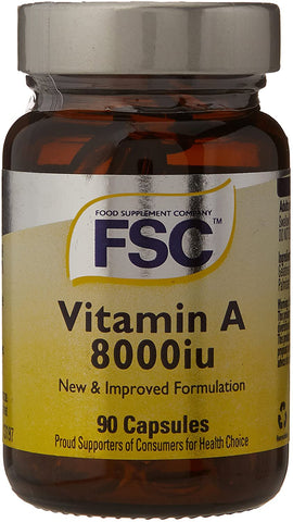 FSC Vitamin A 8000Iu 90 Softgel Capsules