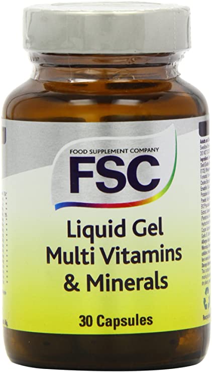 FSC Liquid Gel Multi Vitamins & Minerals 30 Softgel Capsules